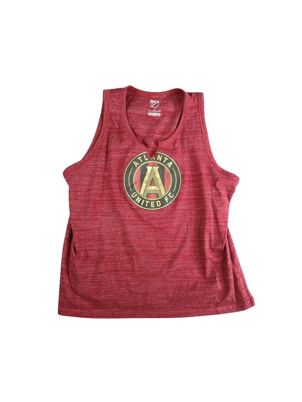 MLS Shirt Womens Large Tank Top Red Atlanta United FC Soccer Athletic NWT